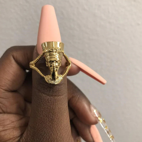 Queen Nefertiti Ring (Resizable)