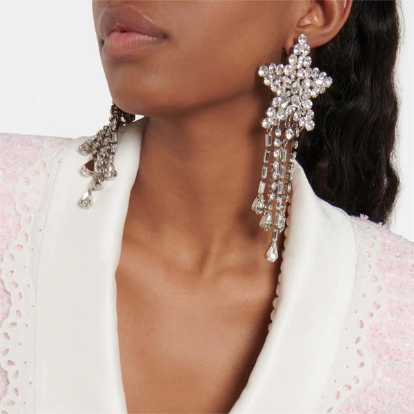 Star Studded Drop Earrings