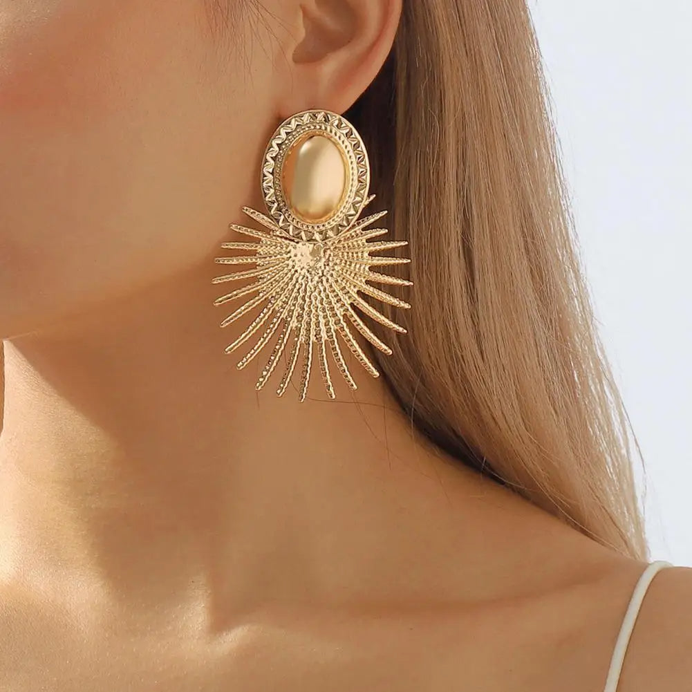 Oxlade Retro Boho Star Studded Dangle Earrings