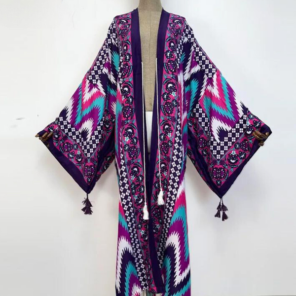 Beverly Waves Maxi Kimono