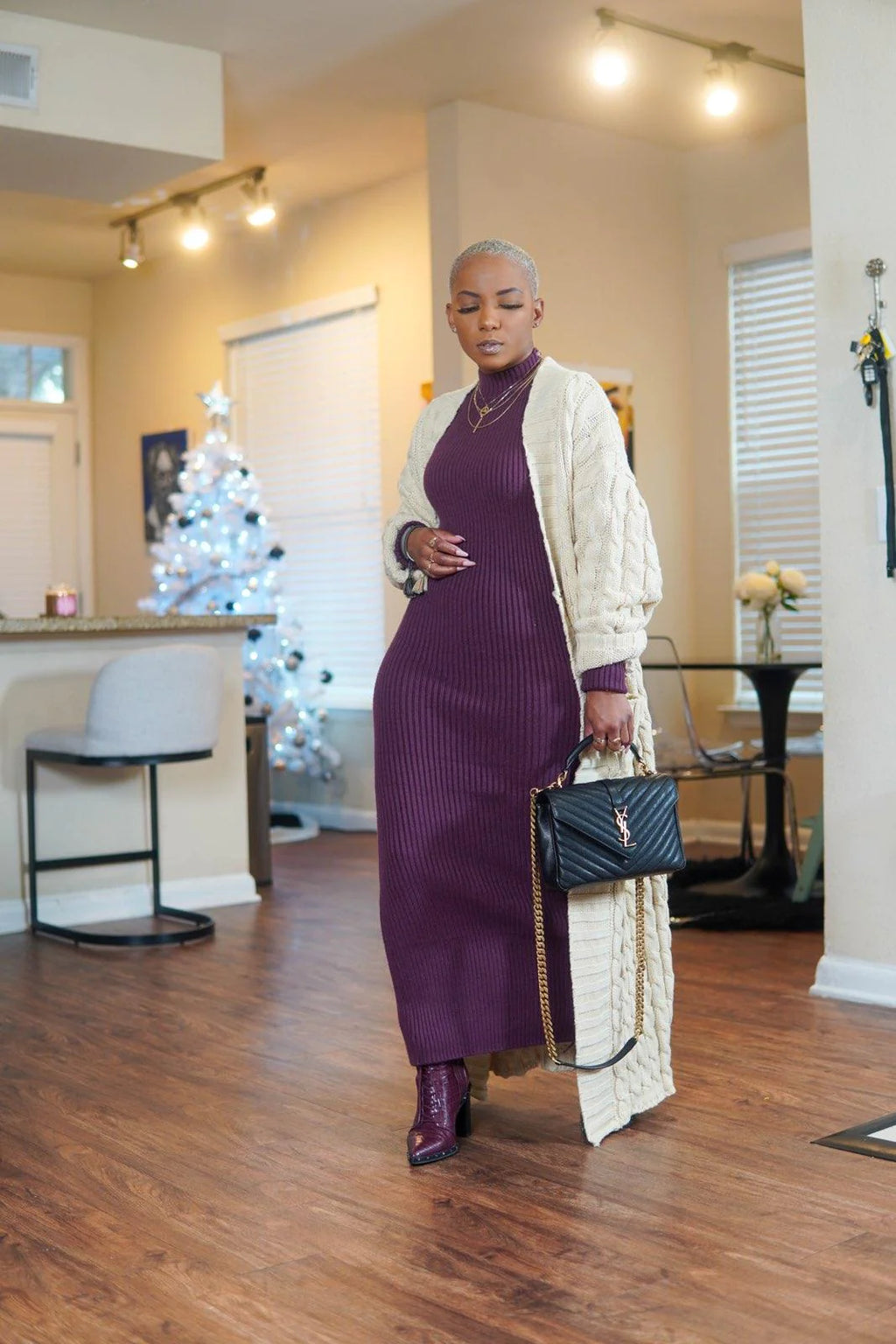 Tara Chunky Knit Maxi Cardigan