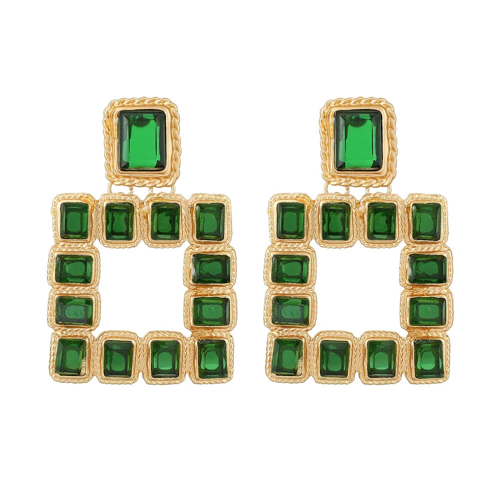 Lisa Square Statement Earrings