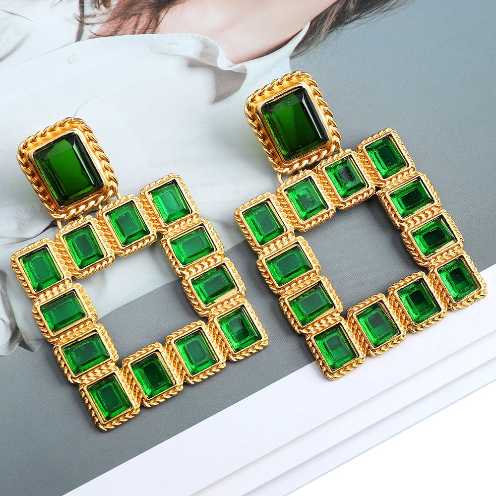 Lisa Square Statement Earrings