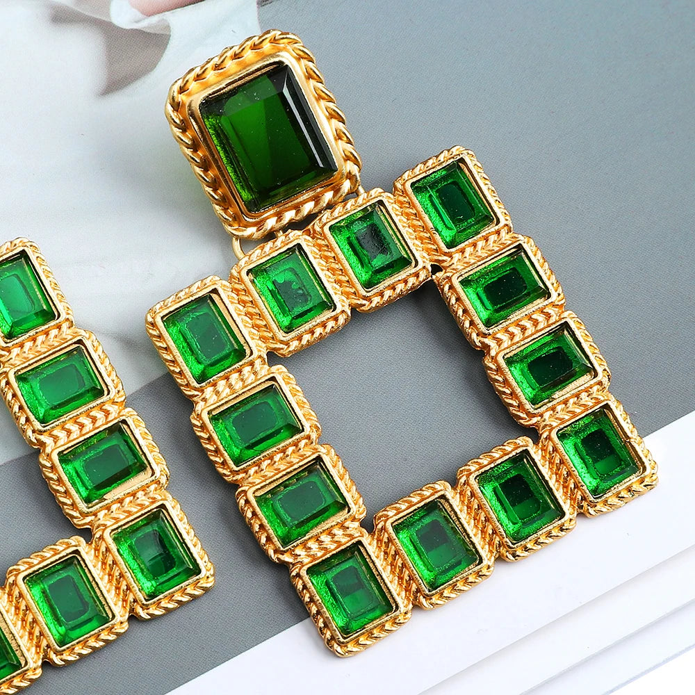 Lisa Square Statement Earrings