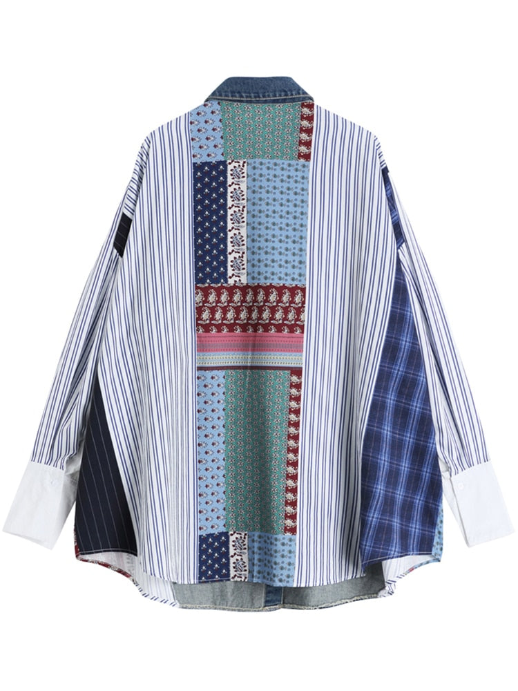 Coco Denim Patchwork Shirt