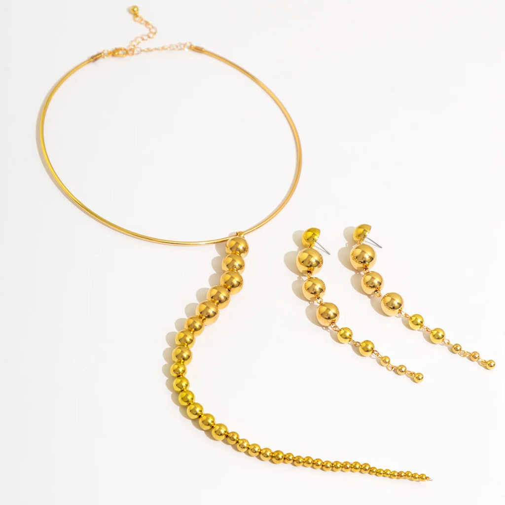 Preye Deep V Faux Pearl Tassel Necklace
