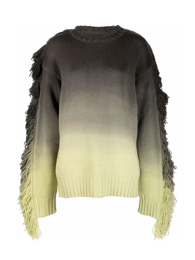 Atila Ombre Fringe Sweater