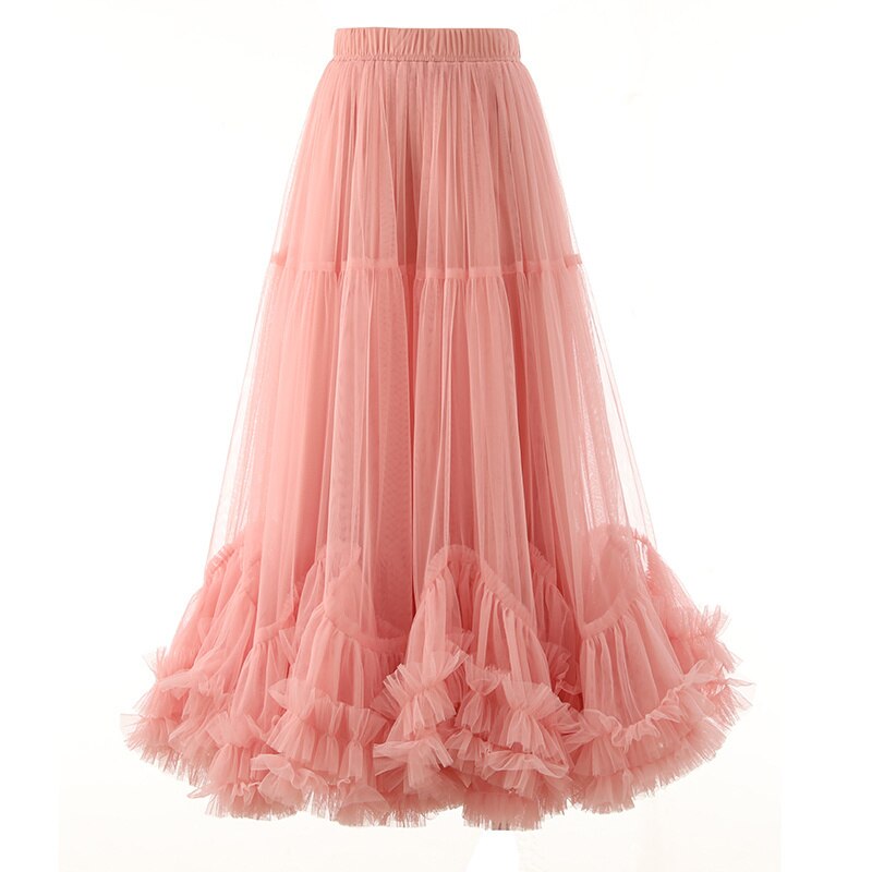 Brixton Mesh Ruffle Skirt