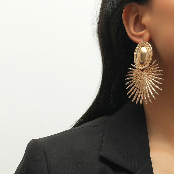 Oxlade Retro Boho Star Studded Dangle Earrings