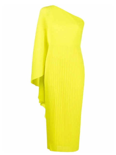 Ola Asymmetrical Pleated Dress