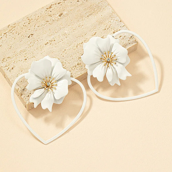 SideHeart Statement Earrings