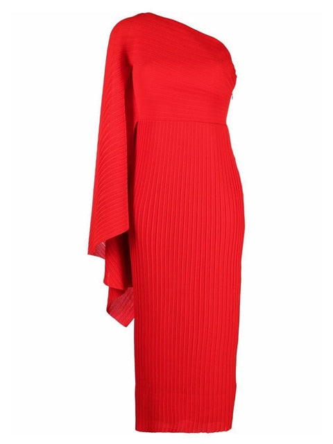 Ola Asymmetrical Pleated Dress