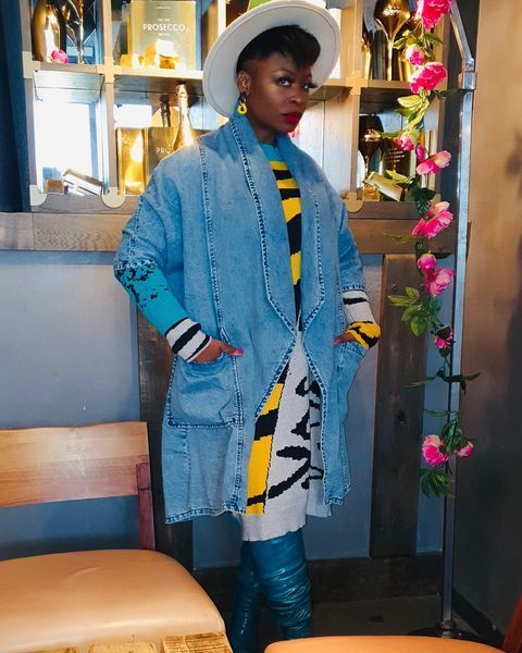 Quetta Denim Statement Coat