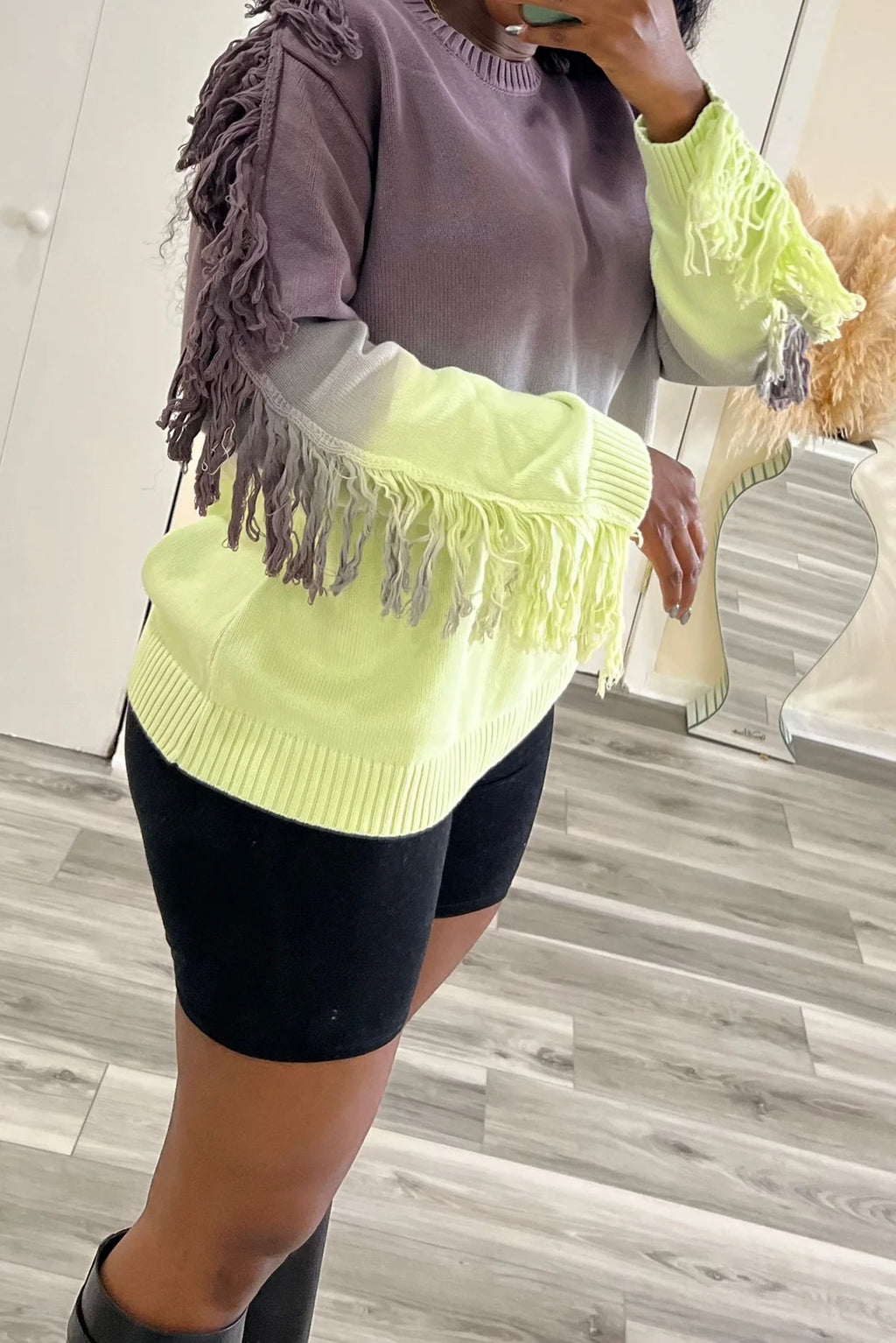 Atila Ombre Fringe Sweater