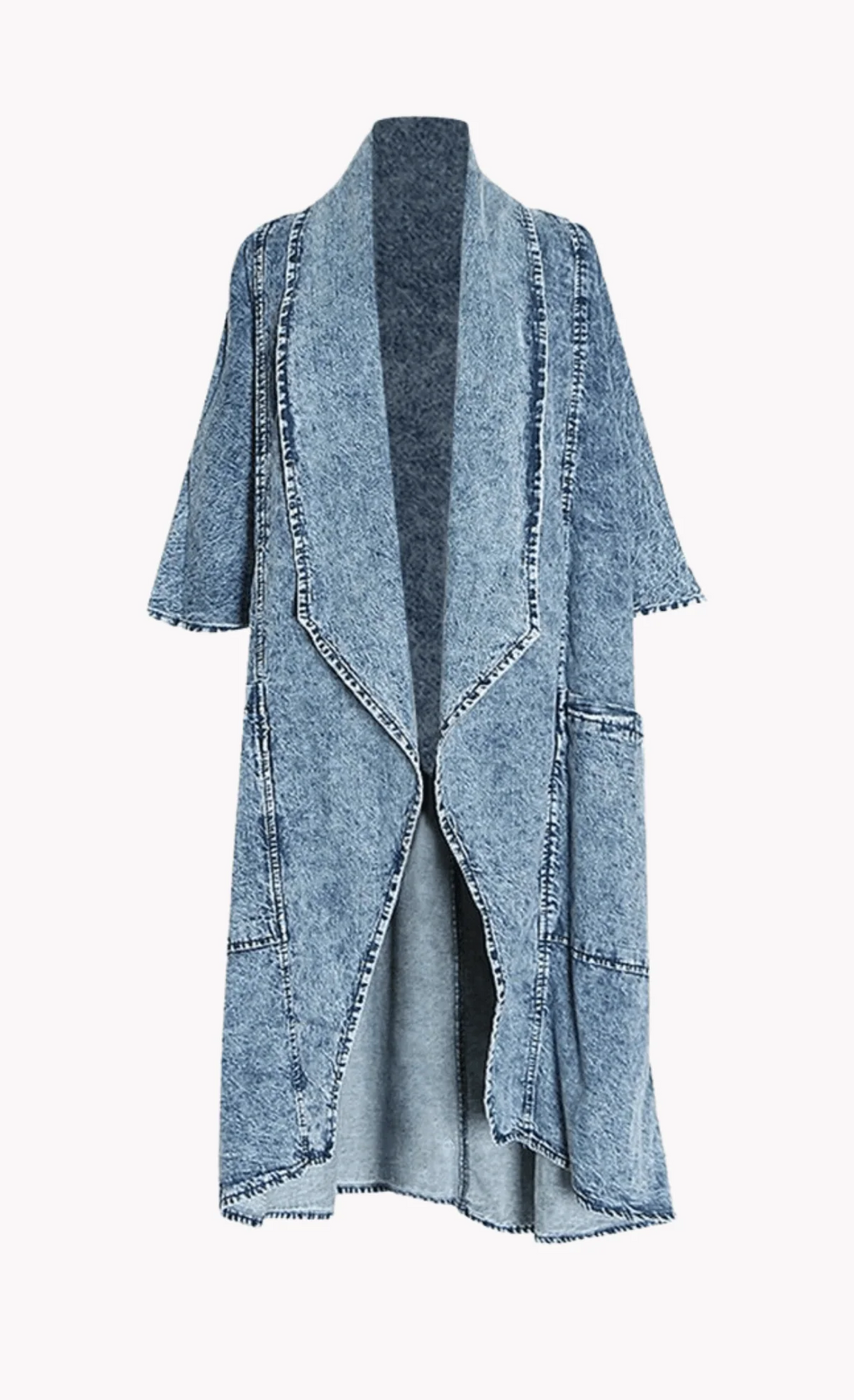 Quetta Denim Statement Coat