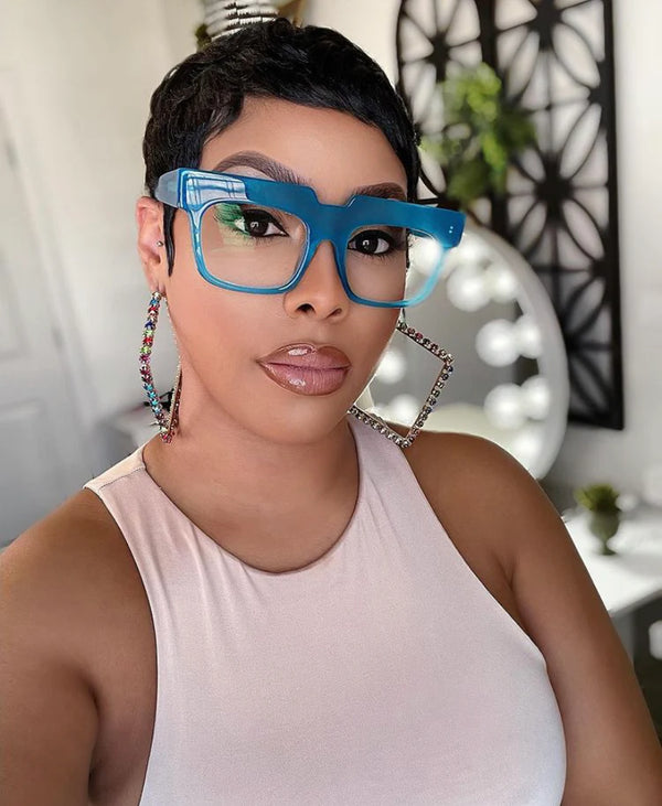 Square Hoop Statement Earrings
