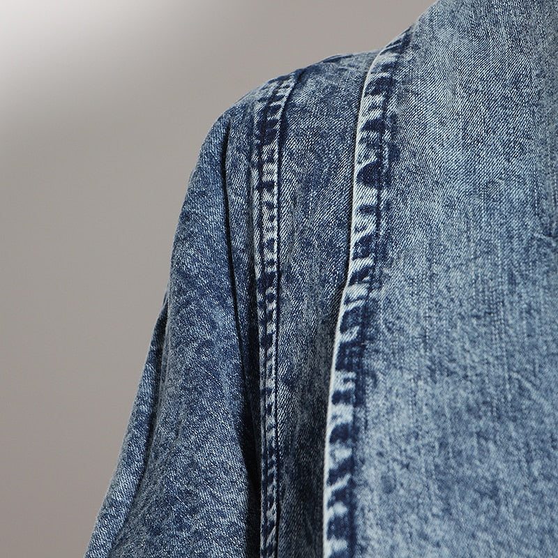 Quetta Denim Statement Coat