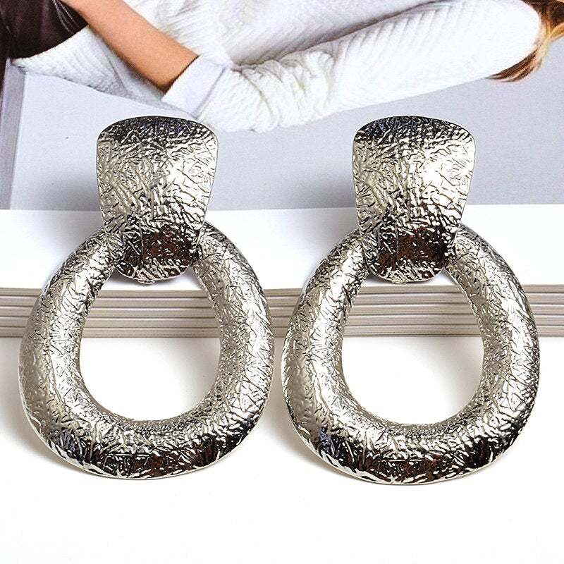 Ibayo Brass Door Knocker Earrings