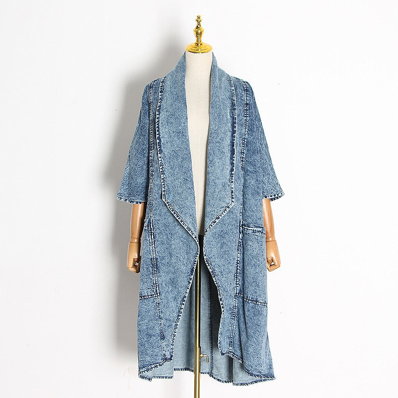Quetta Denim Statement Coat