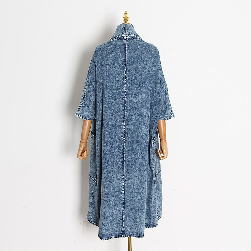 Quetta Denim Statement Coat