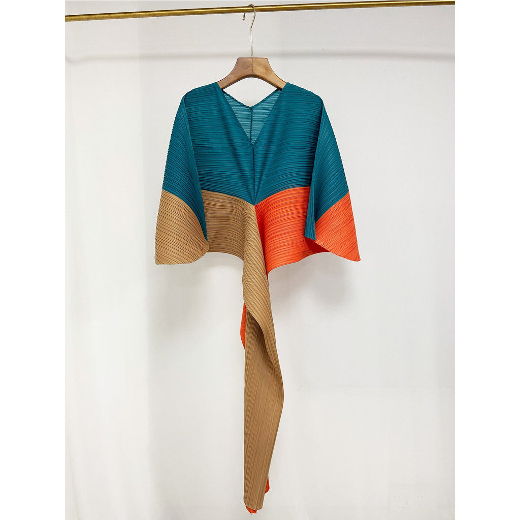 Acacia Tri-Colour Pleated Dress